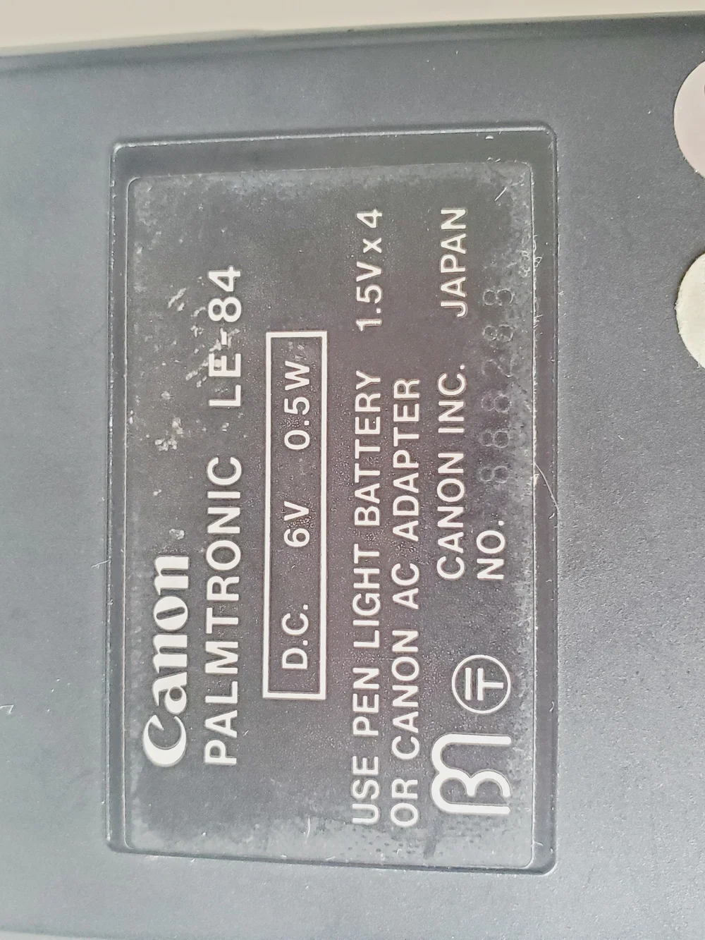 Vintage Canon Palmtronic LE-84 Handheld Electronic Calculator
